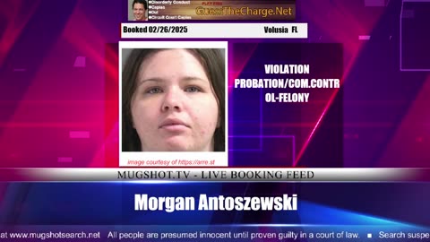 Mugshot TV - Live Arrest Booking Video Stream