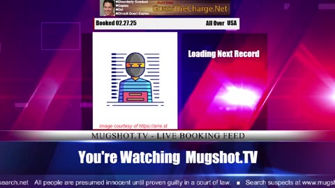 Mugshot TV - Live Arrest Booking Video Stream