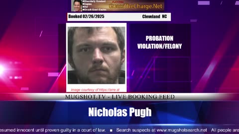 Mugshot TV - Live Arrest Booking Video Stream