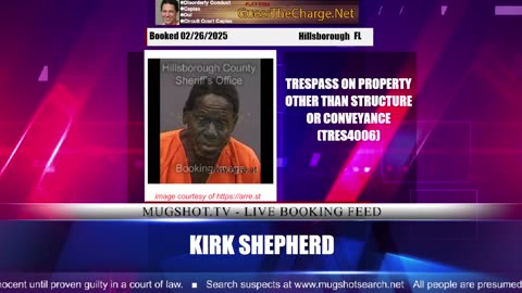 Mugshot TV - Live Arrest Booking Video Stream