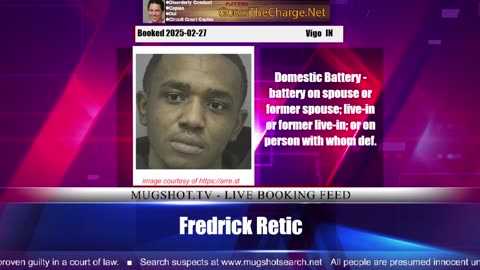 Mugshot TV - Live Arrest Booking Video Stream