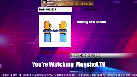 Mugshot TV - Live Arrest Booking Video Stream