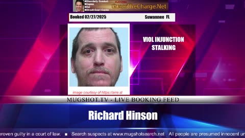 Mugshot TV - Live Arrest Booking Video Stream