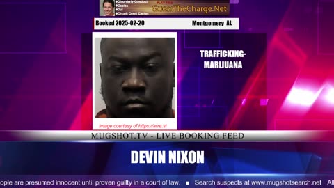 Mugshot TV - Live Arrest Booking Video Stream