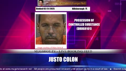 Mugshot TV - Live Arrest Booking Video Stream