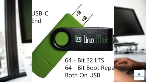 Linux Mint Cinnamon 22 Bootable 8GB USB Flash Drive