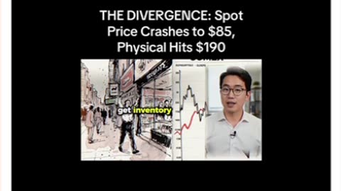The Divergence: Silver Spot Price crashes to $85, physical hits $190