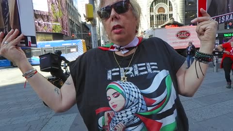 OCT 7TH 2025 TIMES SQUARE NYC END THE GENOCIDE IN PALESTINE DEMONSTRATION