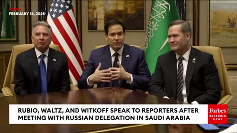 BREAKING NEWS: Rubio, Waltz, & Witkoff Speak To Reporters After Talks With Russians In Saudi Arabia