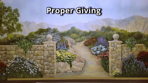 Proper Giving