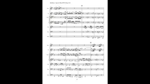 J.S. Bach – Fugue in E Minor, BWV 533 (Brass Quintet + Piccolo & Flute)