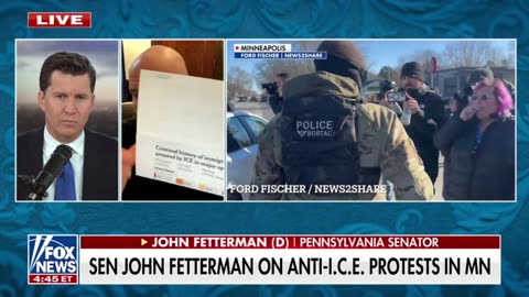 Democrat Sen. John Fetterman Comes Out in Full Support of ICE’s Deployments Nationwide