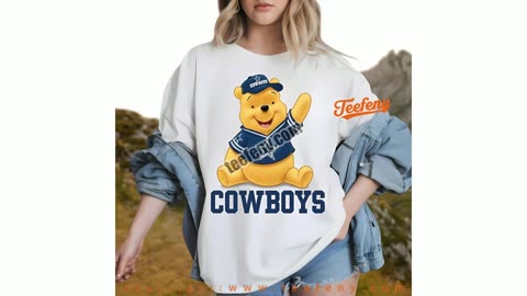 Dallas Cowboys Winnie The Pooh Football Team Spirit Shirt Teen