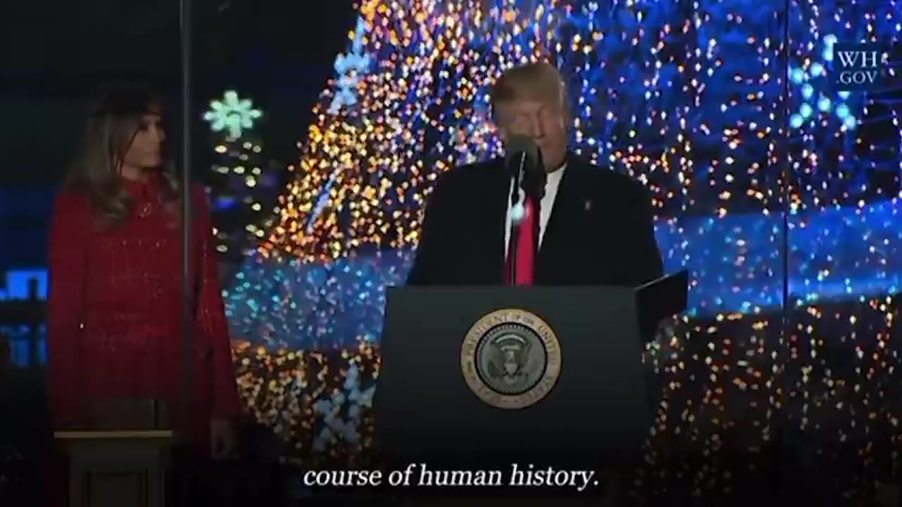 President Trump stuns the world by dropping the most beautiful Christmas video