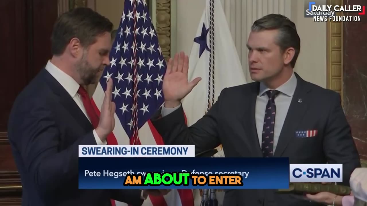 J.D. Vance Swears In Pete Hegseth As Defense Secretary