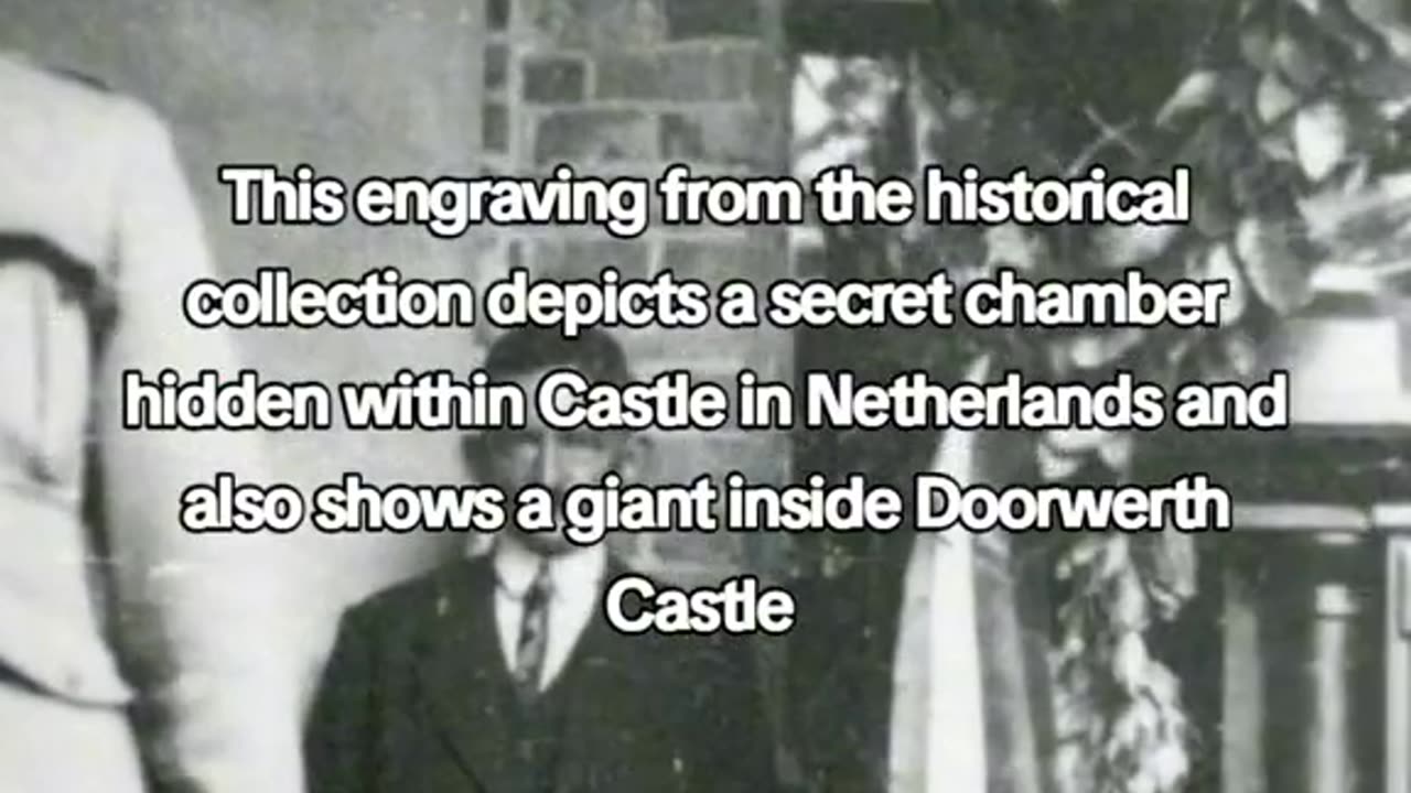 This engraving from the historical collection depicts a secret chamber hidden within Castle in Netherlands inside Doorwerth Castle