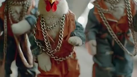 Cats dressed like human dancing in public