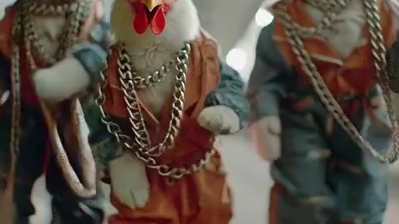 Cats dressed like human dancing in public