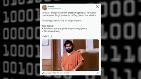 Illegal Alien Trucker Only Sentenced to 10 Years After Fatal Crash