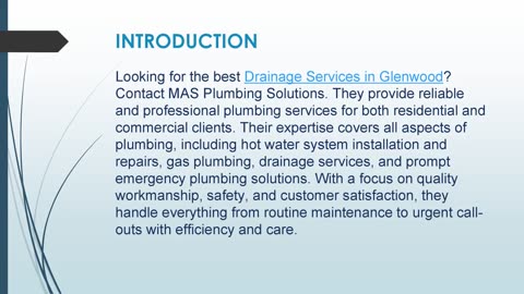 Best Drainage Services in Glenwood