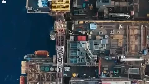 🤯✨ Watch a 30,000-Ton Oil Rig Dismantle in the Sea! | FeedMyCuriosity