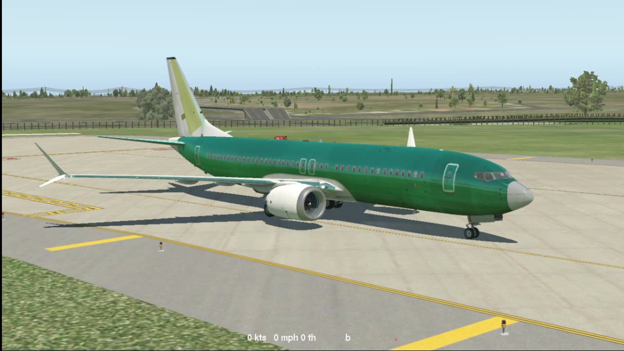Boeing 737 MAX8 on Xplane 11 under Ubuntu 24 LTS in 2025 over TEXAS 🇨🇱