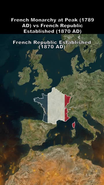 French Monarchy at Peak (1789 AD) vs French Republic Established (1870 AD)-2