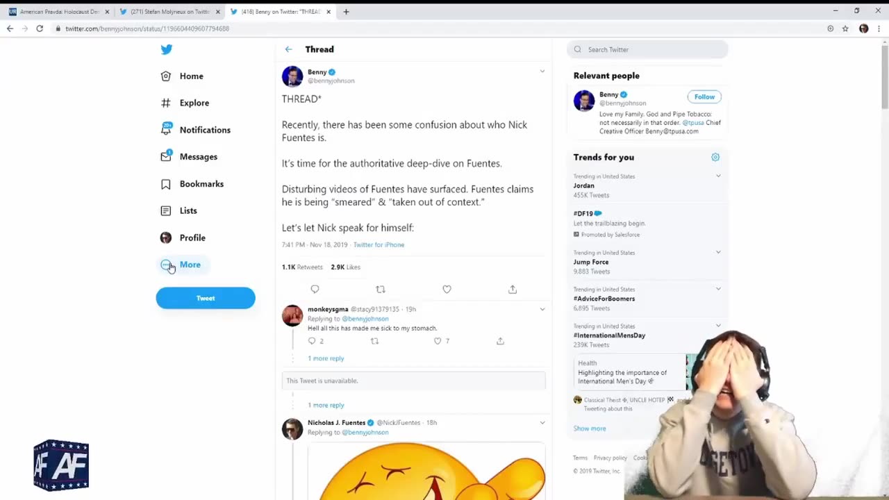 NICK FUENTES USES SOUTHERN ACCENT TO TALK HOLOCAUST