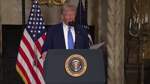 Trump reads list of some projects that taxpayers have been funding.