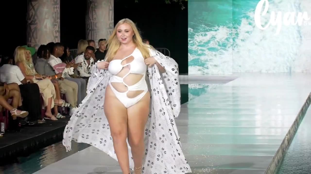 "Curve Model Presidentniki Steals the Show | Miami Swim Week 2024 Highlights"