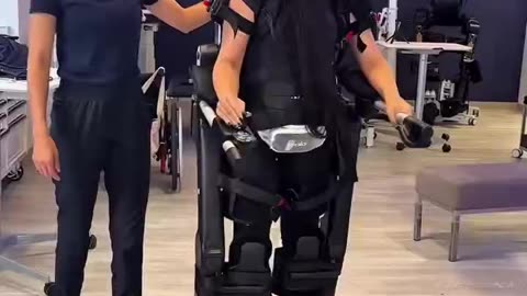 Woman Paralyzed From the Waist Down Walks Again With the Help of a Robot
			