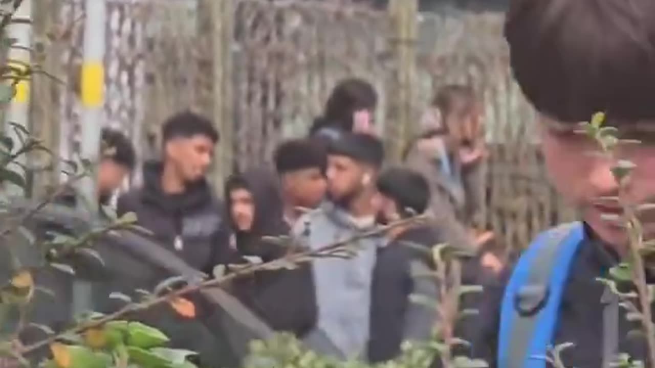 BACK TO SCHOOL: UK 🇬🇧 I may be mistaken but this looks like a long line of migrant enrolments.