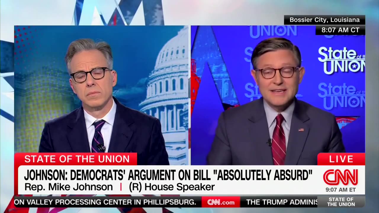 Speaker Johnson Joins CNN's State of the Union with Jake Tapper