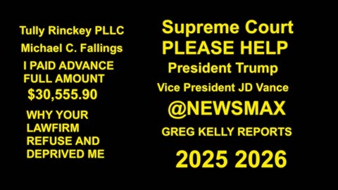TULLY LEGAL / TULLY RINCKEY PLLC / DID NOT PROVIDED LEGAL CONTRACT / SUPREME COURT COMPLAINTS / PRESIDENT TRUMP
