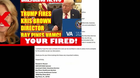 TRUMP FIRES BAY PINES DIRECTOR KRIS BROWN!