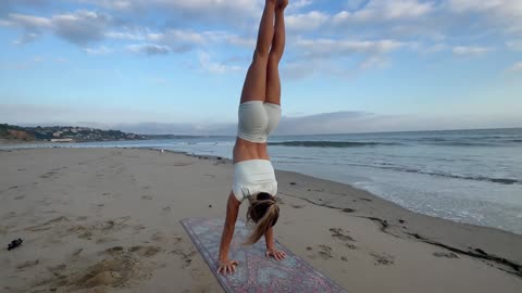 IN THE OCEAN STRETCHING