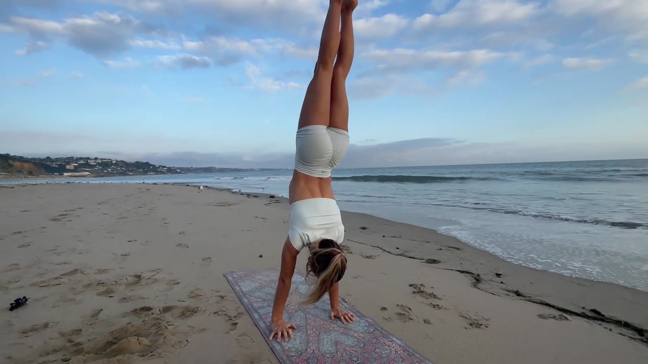 IN THE OCEAN STRETCHING
