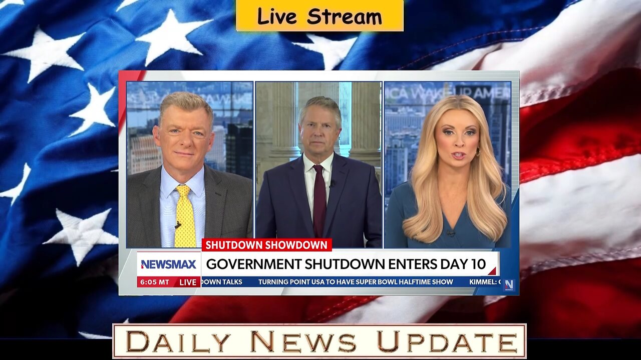 x497a: Newsmax - Schumer shutdown 'is all a political show': Sen. Roger Marshall | Wake Up America