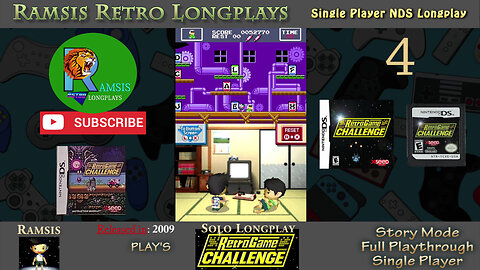 Retro Game Challenge | Nintendo DS Game | 2009 | Robot Ninja Haggleman | Episode #4 | Retro Longplay
