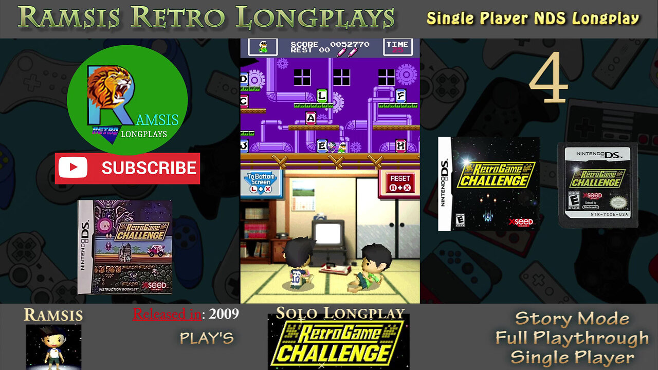 Retro Game Challenge | Nintendo DS Game | 2009 | Robot Ninja Haggleman | Episode #4 | Retro Longplay