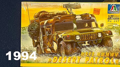 UNBOXING: ITALERI, M998 HMMWV "DESERT PATROL", 1:35 SCALE, No 249, 1994