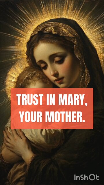 TRUST IN MARY YOUR MOTHER SHE IS POWERFUL WITH HER SON BESIDE HER #truth #jesus #christ #king #mary