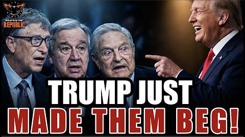 Globalists Now Eating Out of Trump’s Hand — After This Move, They are Begging for Aid!