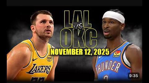 Oklahoma City thunder VS Los Angeles Lakers game highlights
