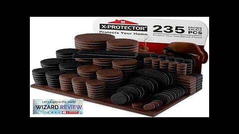 235 pcs Felt Furniture Pads Brown & Black X-Protector! Huge Quantity Review