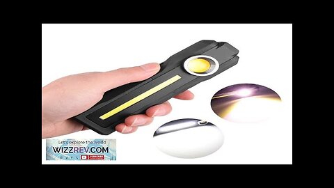 Magnetic COB Work Light With UV / Yelllow Auxiliary Light USB Rechargeable Review