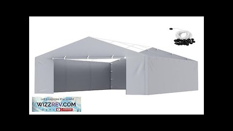 VEVOR Carport Replacement Canopy Cover Side Wall 12 x 20 ft Garage Review