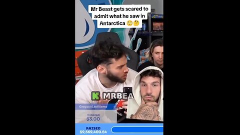 Mr Beast is asked about the Antarctic Ice Wall & immediately shuts the conversation down!
