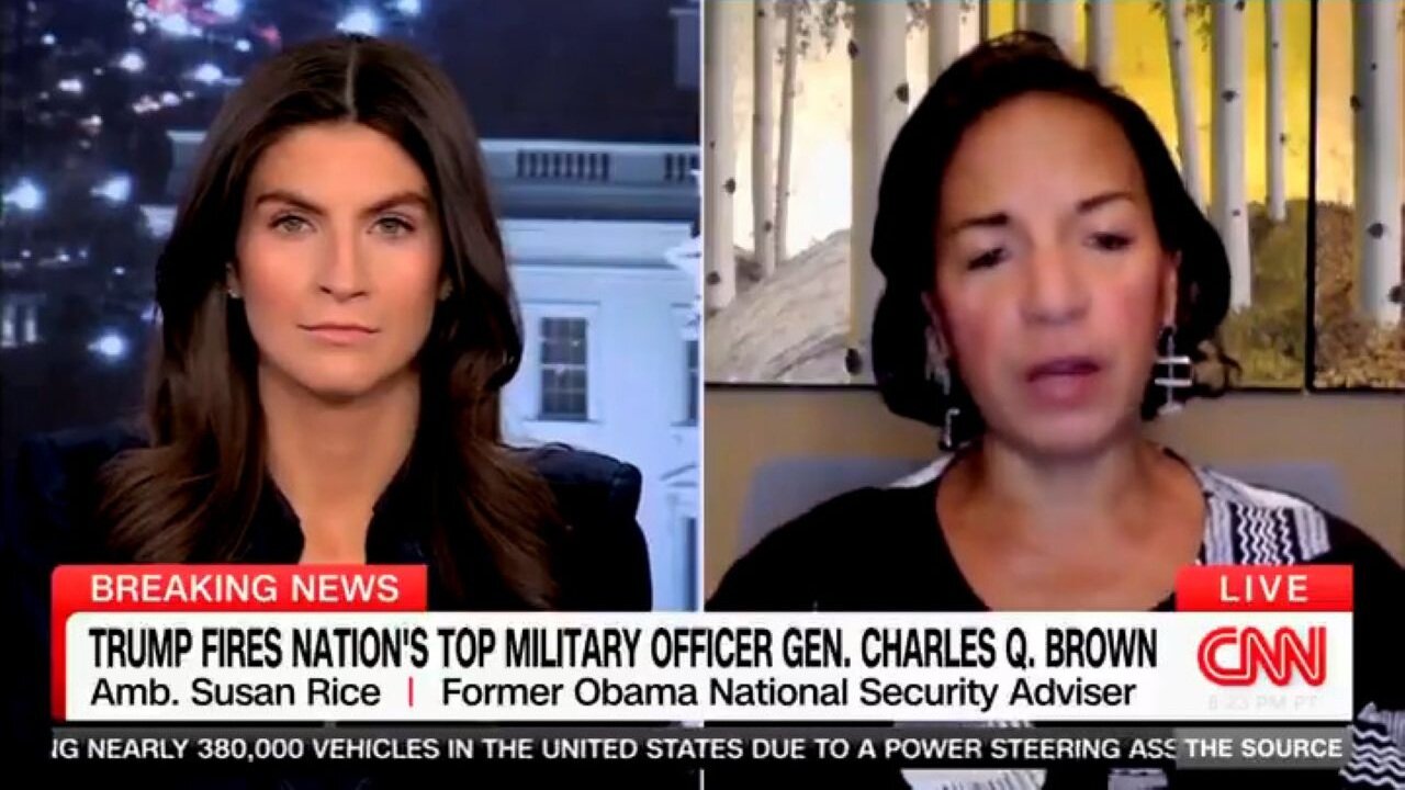 Obamaworld Quakes: Susan Rice Laments Big Military Firings By Trump As Wokeness And DEI Get Erased