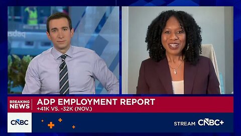 Private payrolls rose 41,000 in December, slightly below expectations, ADP says